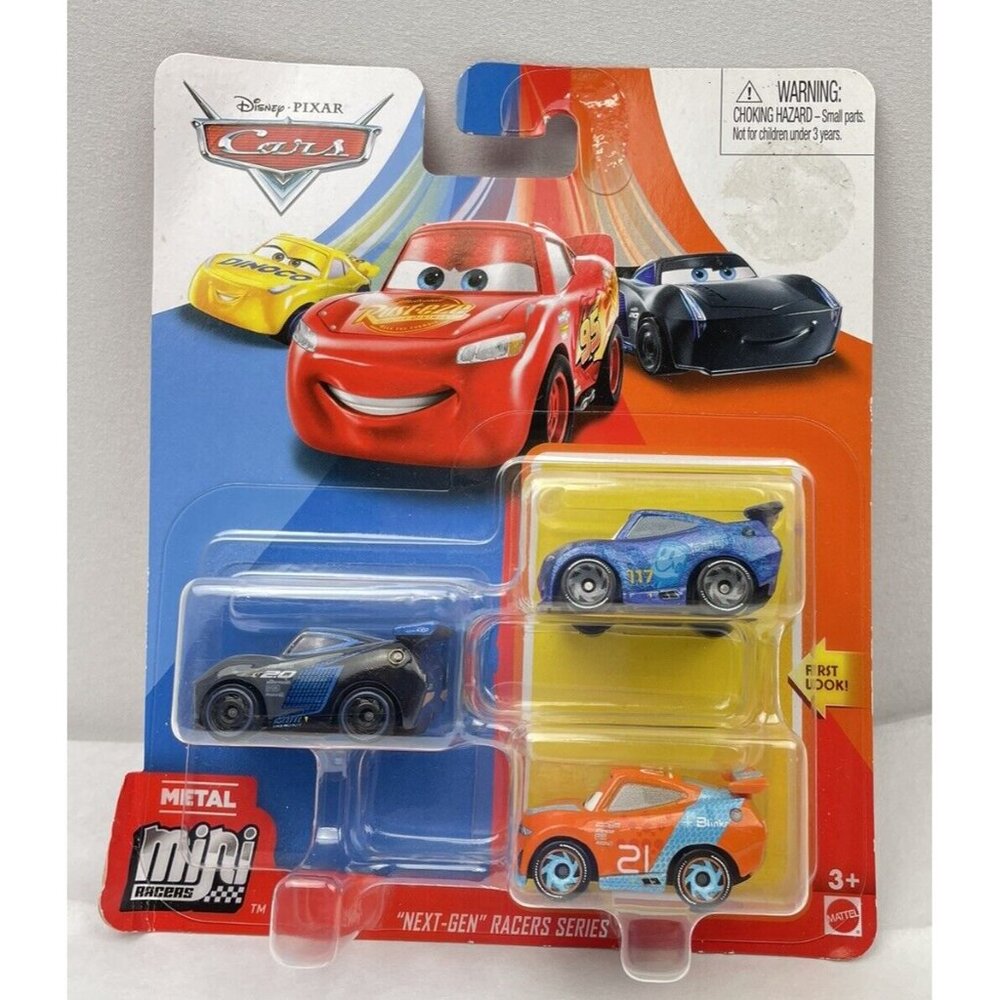 DISNEY PIXAR CARS MINI RACERS NEXT GEN JACKSON RYAN RALPH